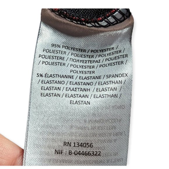 Coline Long Sleeve Red & Black Tunic Top Size Large - Picture 10 of 16